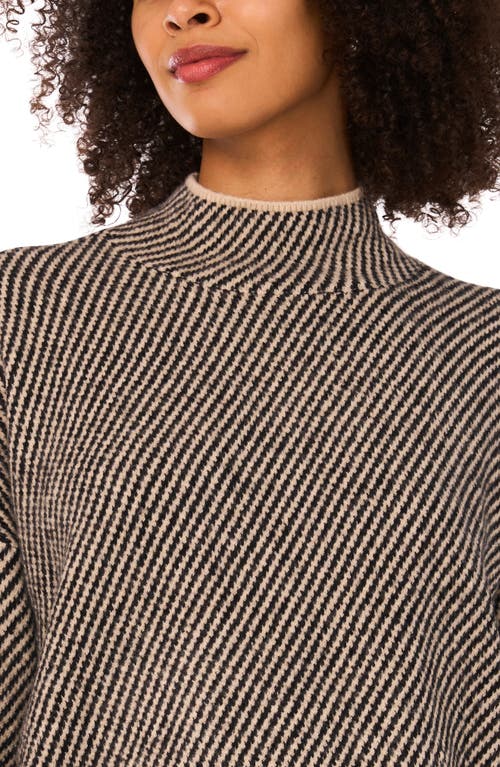 Halogen ® Mini Bias Stripe Sweater In Brown