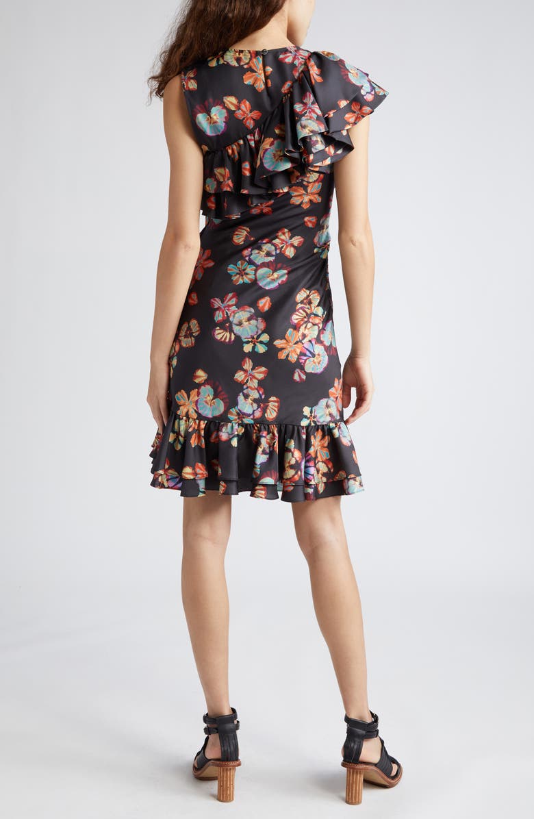 Ulla Johnson Candace Floral Silk Dress, Alternate, color,