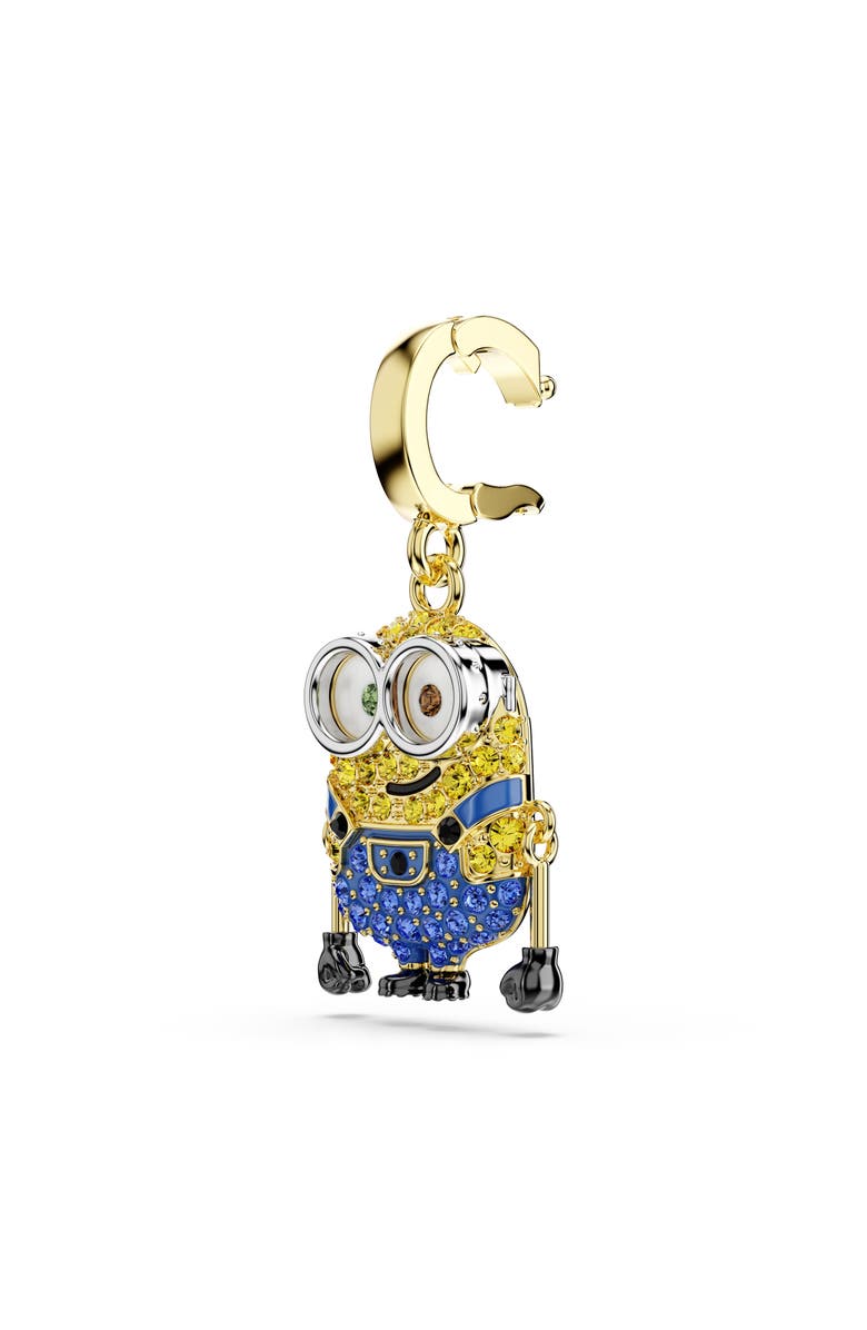Swarovski Minions<sup>®</sup> Bob Crystal Charm, Alternate, color, Gold/ Multi