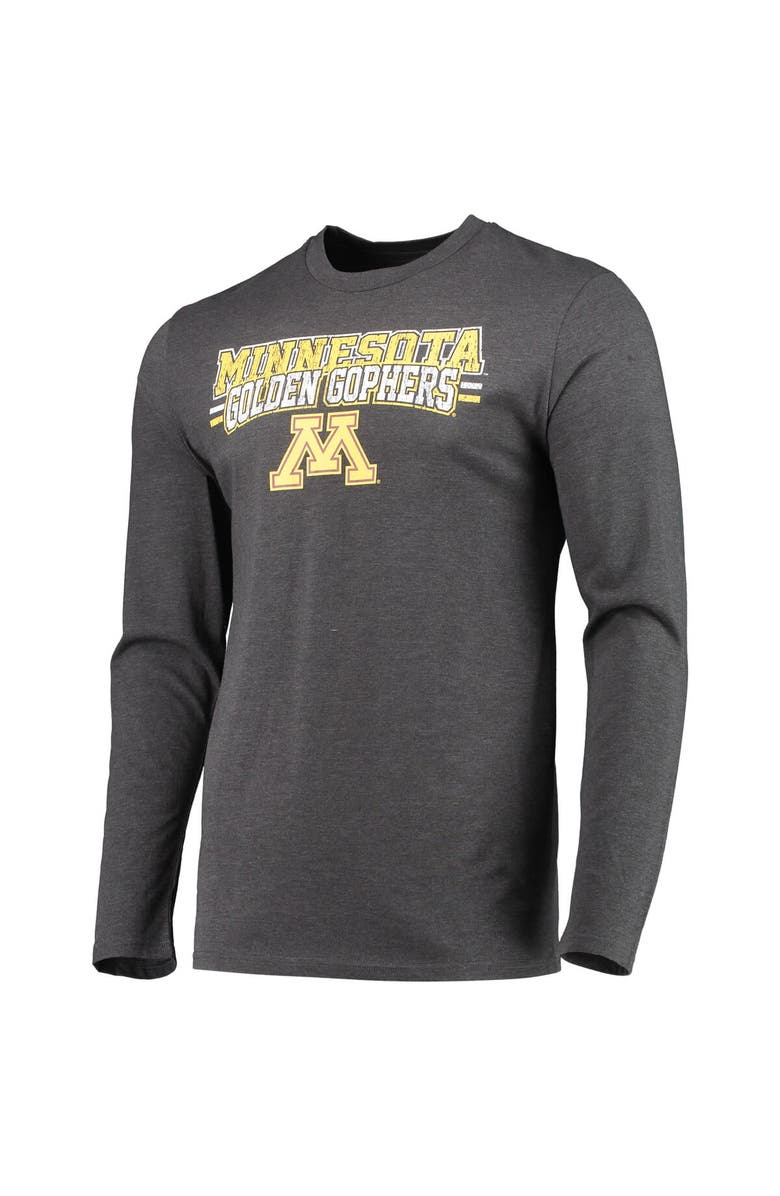CONCEPTS SPORT Men's Concepts Sport Maroon/Heathered Charcoal Minnesota Golden Gophers Meter Long Sleeve T-Shirt & Pants Sleep Set, Alternate, color, Maroon