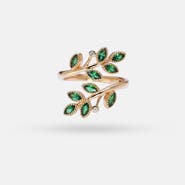 Ivy & Pearl Co. The Canaan Olive Crest Ring
