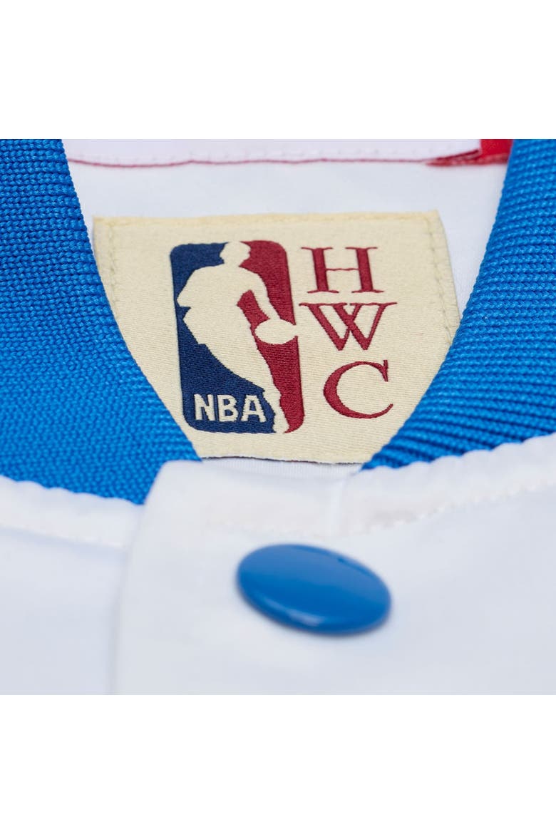 Men's Mitchell & Ness  White Minnesota Timberwolves Arctic Lightweight Full-Snap Satin Jacket, Alternate, color, White