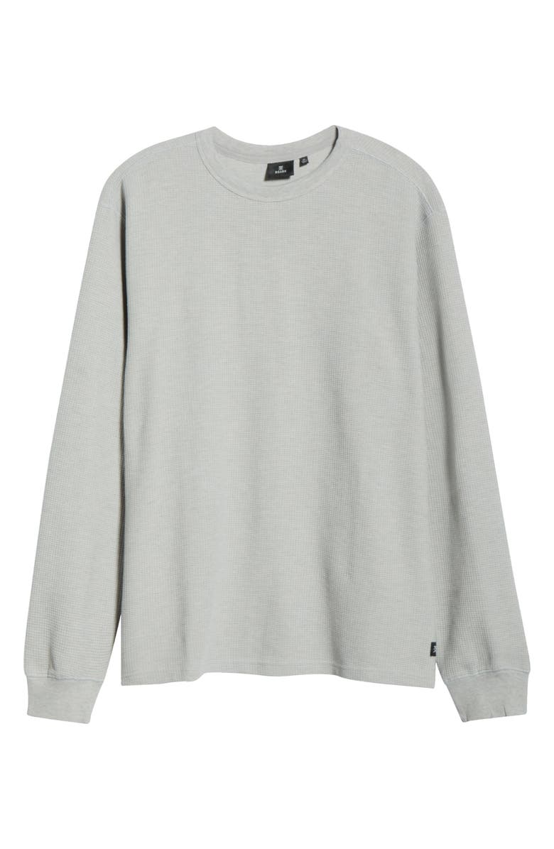 Roark Well Worn Cotton Blend Thermal Sweatshirt, Alternate, color, Heather Grey