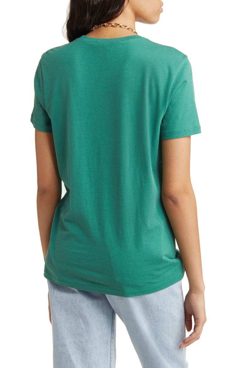 Organic Cotton Blend T-Shirt, Alternate, color, GREEN CARGO