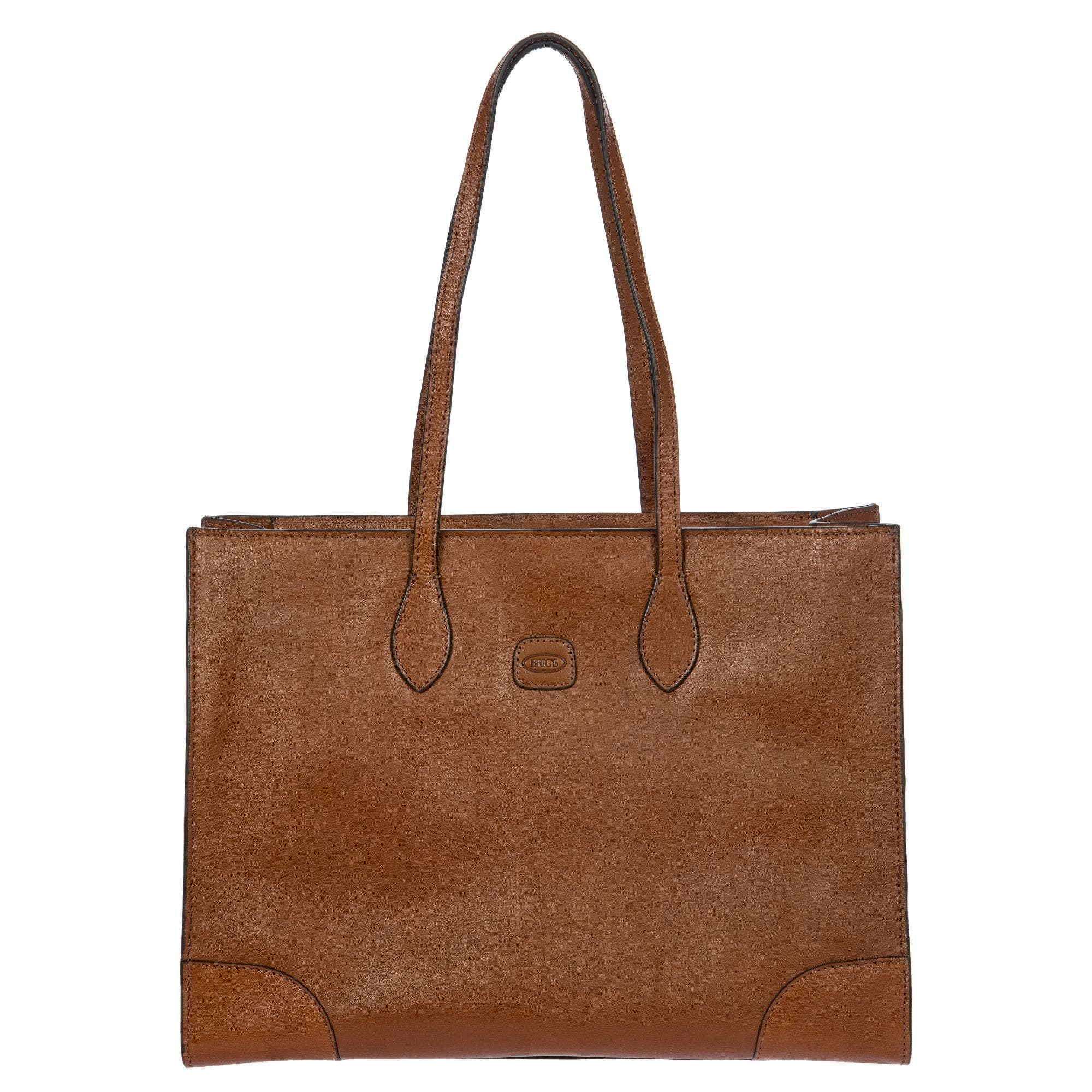 Bric's Life Pelle Volterra Opera Bag M, Main, color, Tobacco