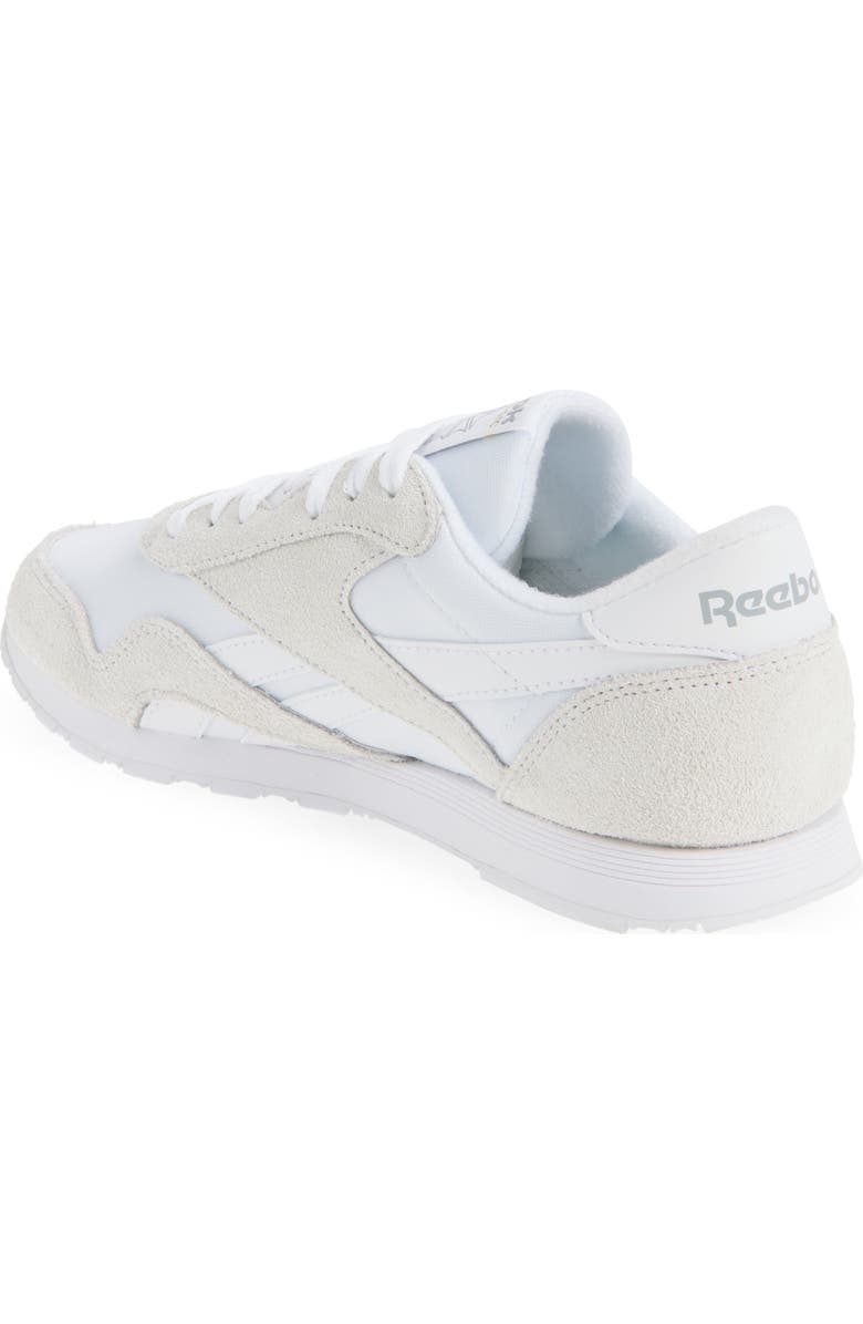 Reebok Classic Nylon Sneaker, Alternate, color, Footwear White/ Footwear White