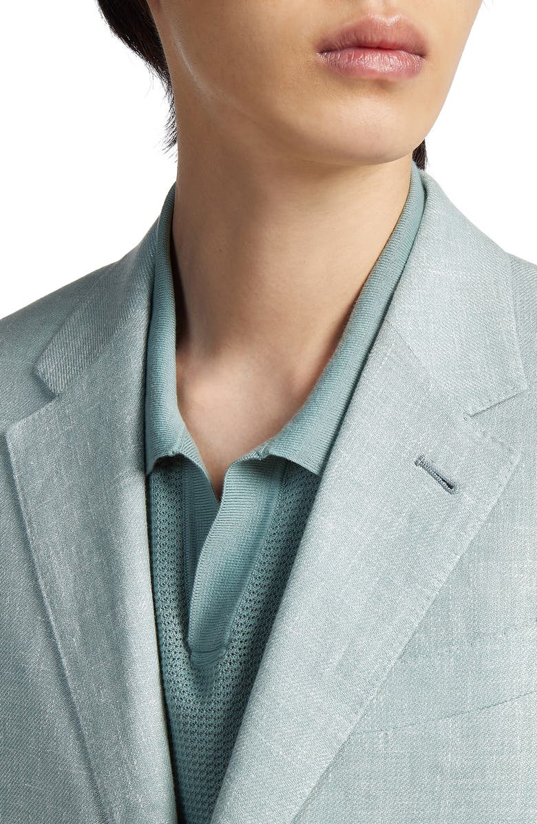 ZEGNA Fairway Crossover Linen & Wool Blend Sport Coat, Alternate, color, 
