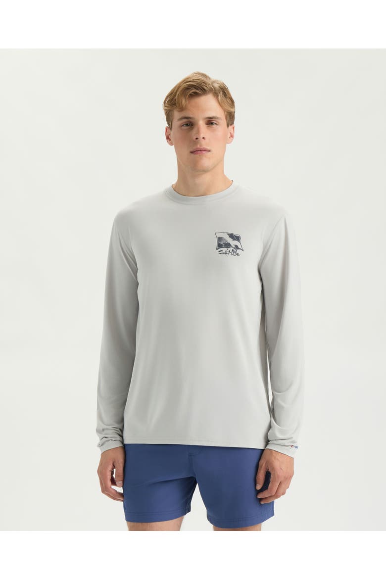 Underwater Diving SLX Performance Long Sleeve Shirt, Main, color, Mist Grey Heather