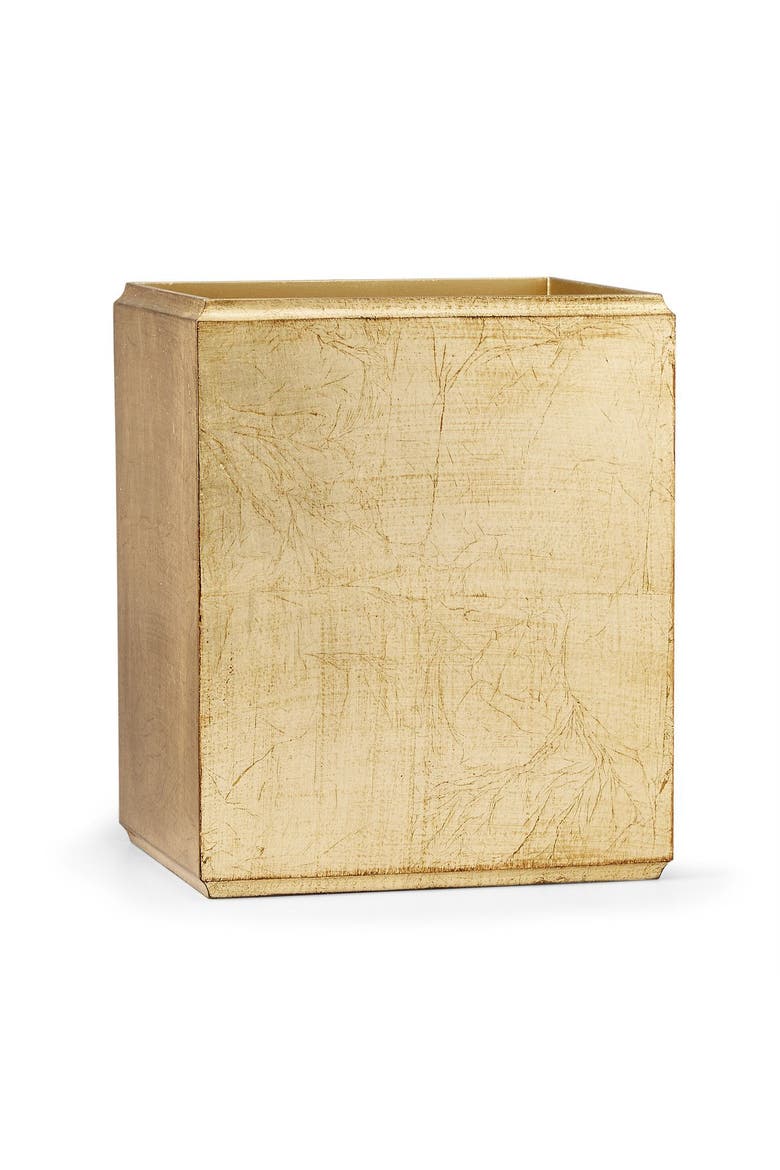 York Gold Waste Basket, Main, color, GOLD