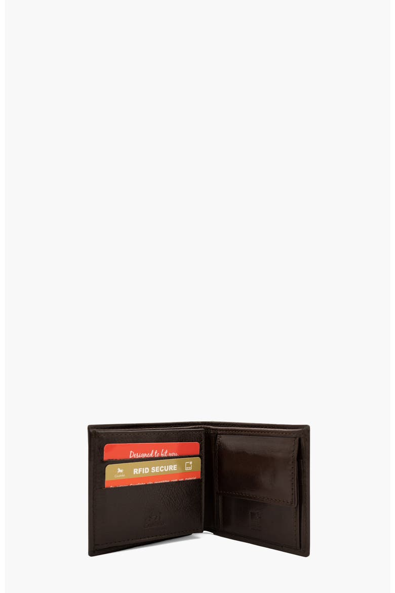 Gentleman Trifold Leather Wallet 517, Alternate, color, Brown