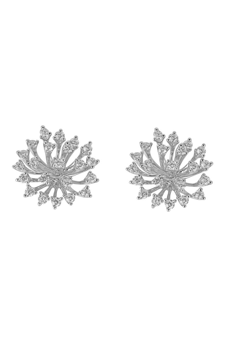 Luminus Large Diamond Earrings, Main, color, WHITE GOLD