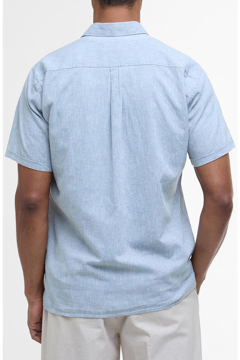 Nelson Linen & Cotton Button-Up Shirt, Alternate, color, LEAD