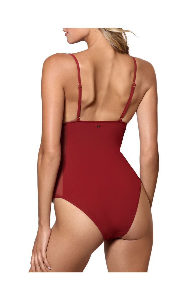 Kiki de Montparnasse Peep Show One Piece, Alternate, color, Clay
