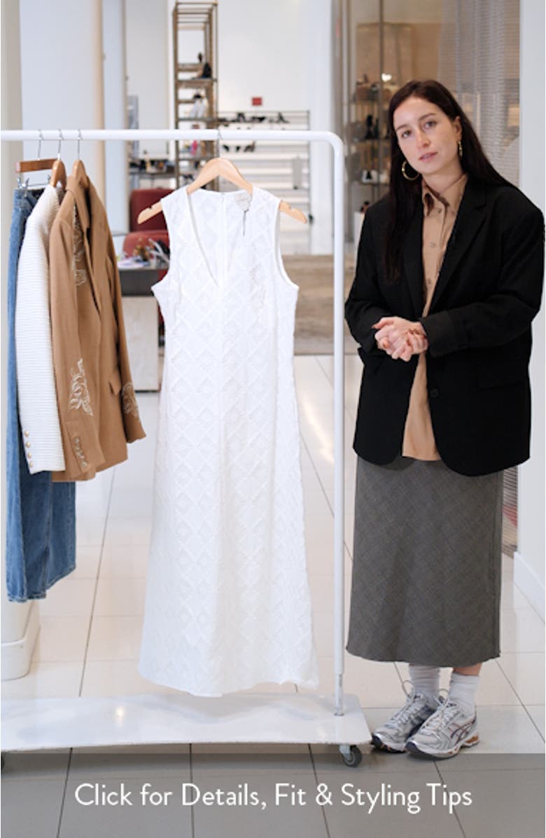 Agave Embroidered A-Line Dress, sales video thumbnail