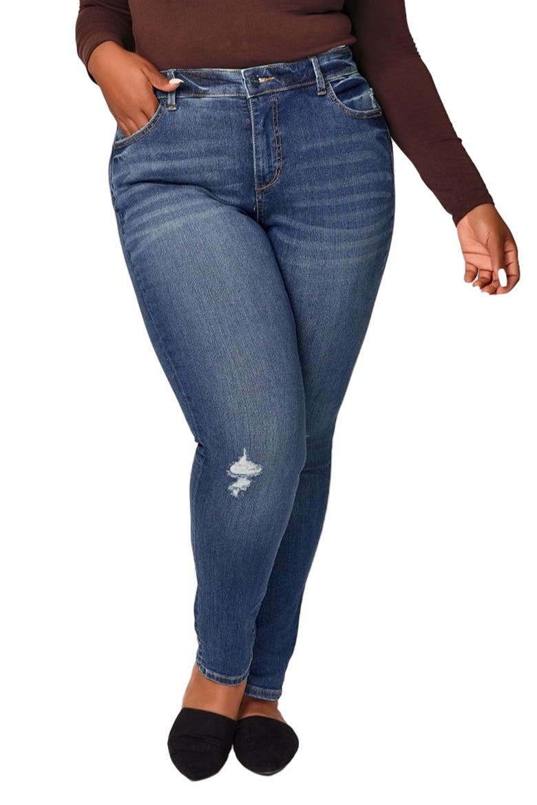 High Waist Skinny Jeans, Main, color, LYDIA
