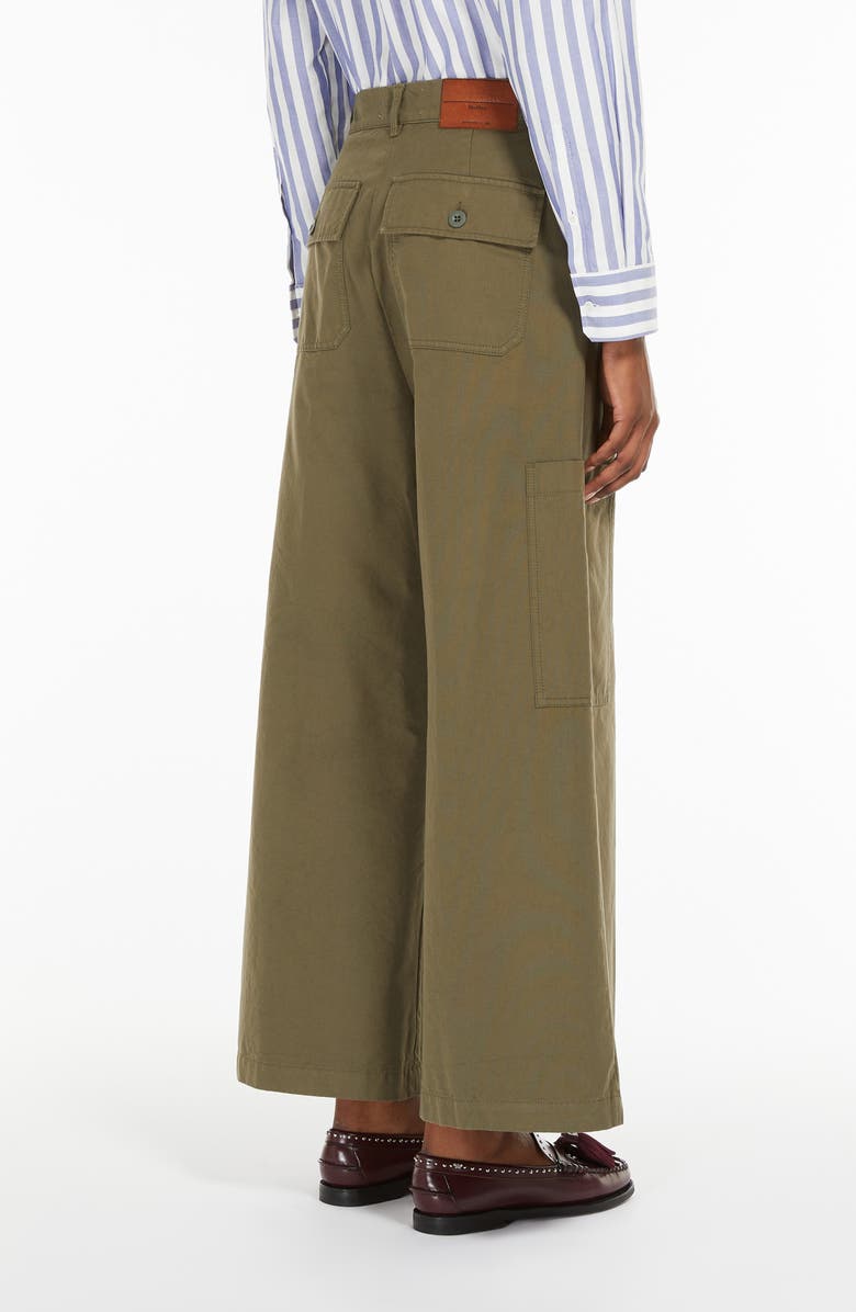 Weekend Max Mara Quiz Wide Leg Cotton Cargo Pants, Alternate, color,