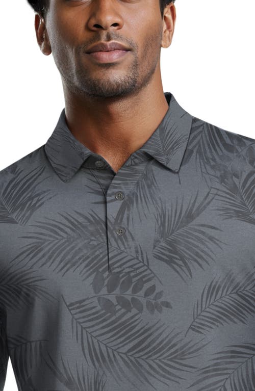 Jack Nicklaus Tropical Leaf Golf Polo In Black
