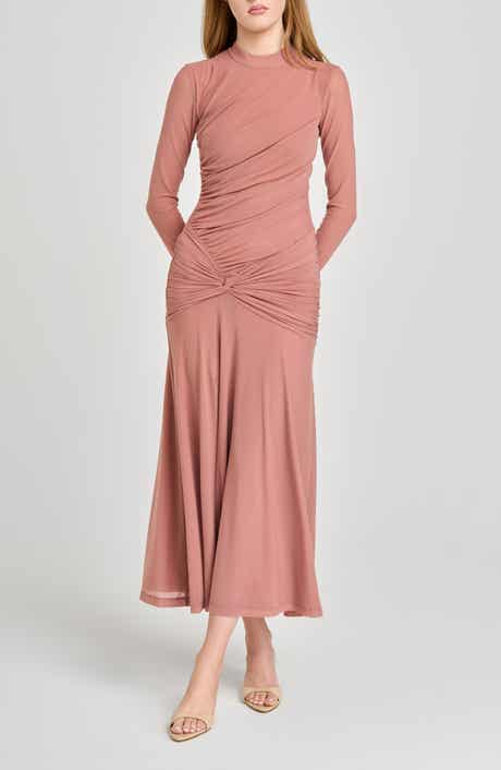 Selene Ruched Long Sleeve Dress