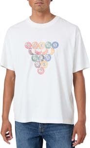 GUESS Pool Ball Graphic Oversized T-Shirt