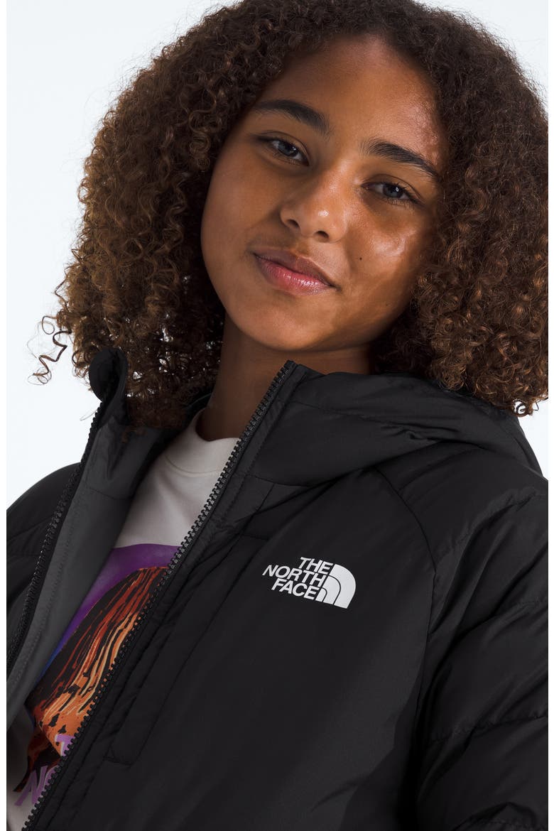 Kids' Perrito Water Repellent Reversible Jacket, Alternate, color, TNF BLACK SMOKED PEA