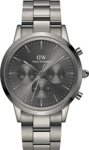 Daniel Wellington Iconic Link Chronograph Bracelet Watch, 42mm