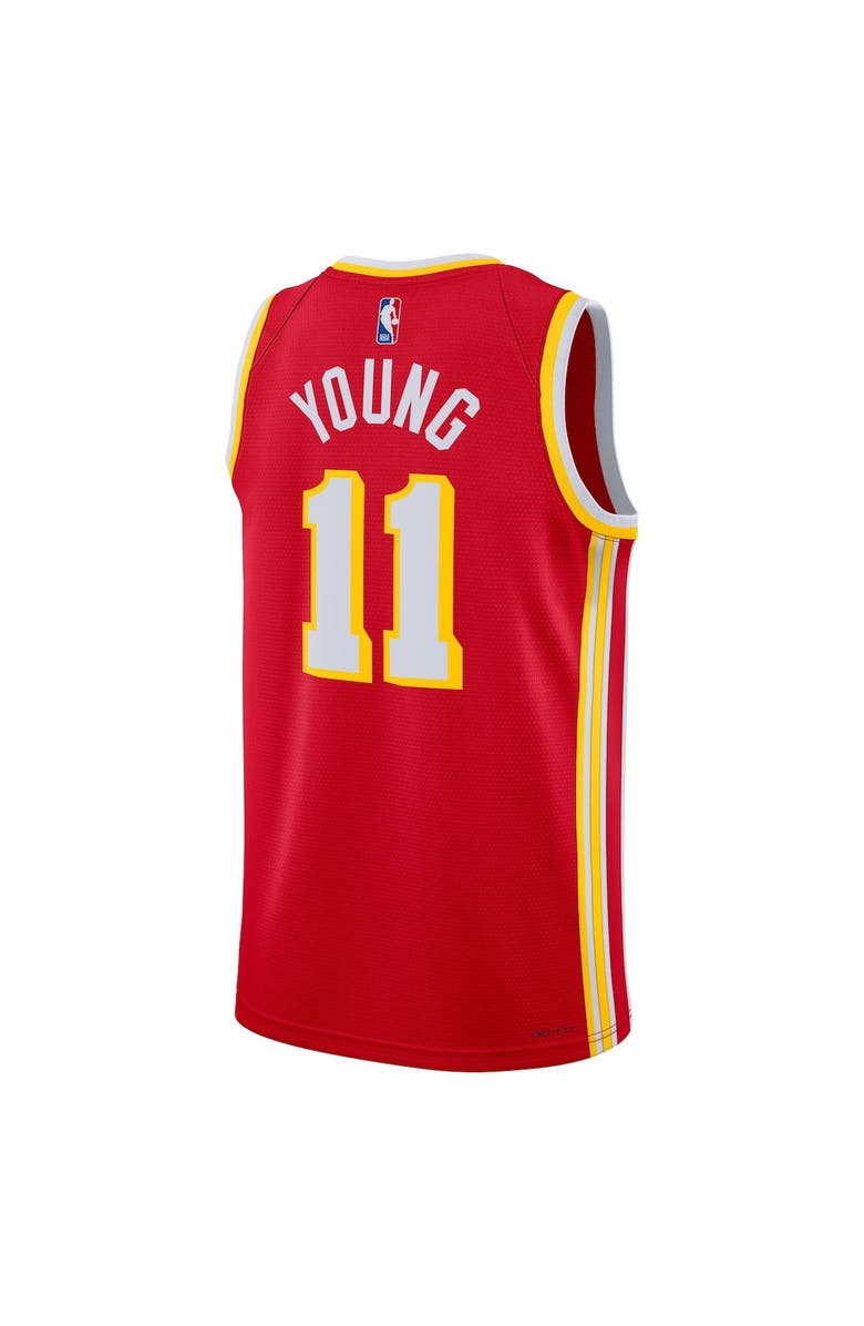 Nike Unisex Nike Trae Young Red Atlanta Hawks Swingman Jersey - Icon Edition, Alternate, color, Red