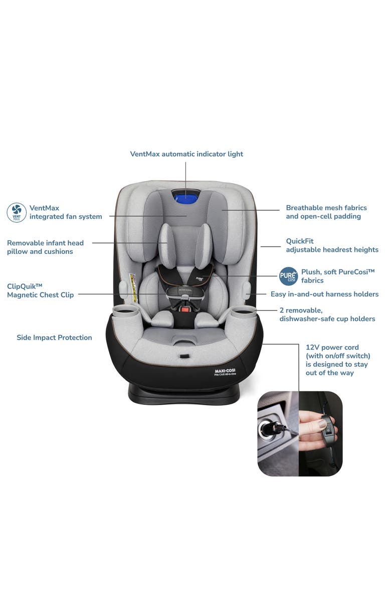 Maxi-Cosi<sup>®</sup> Pria<sup>™</sup> Chill All-in-One Convertible Car Seat, Alternate, color, Chill