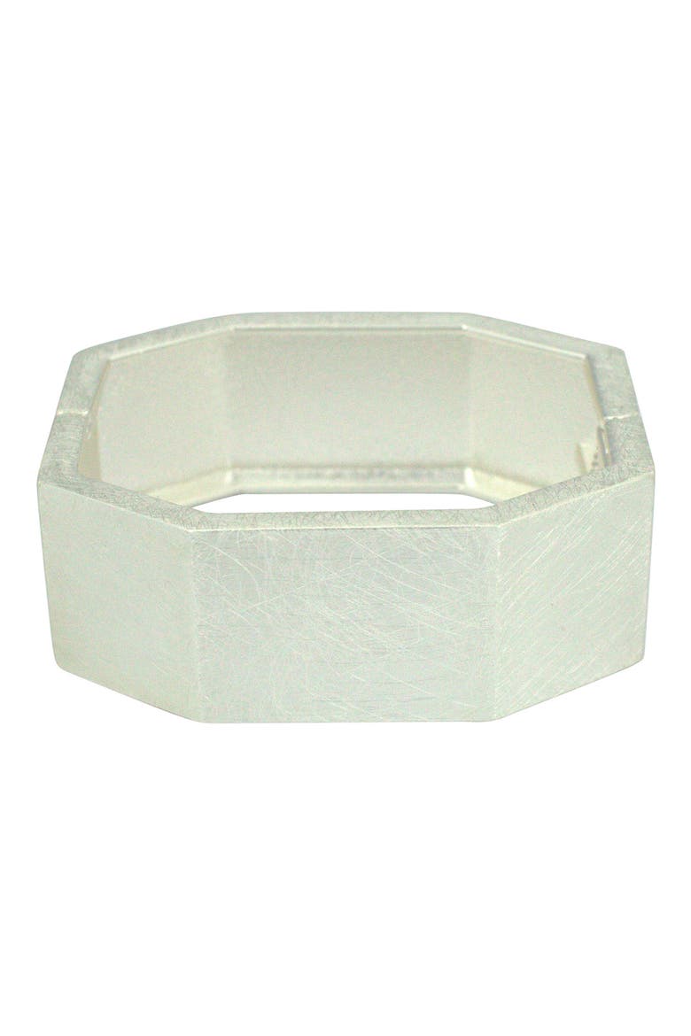 Hinge Bracelet, Main, color, SILVER