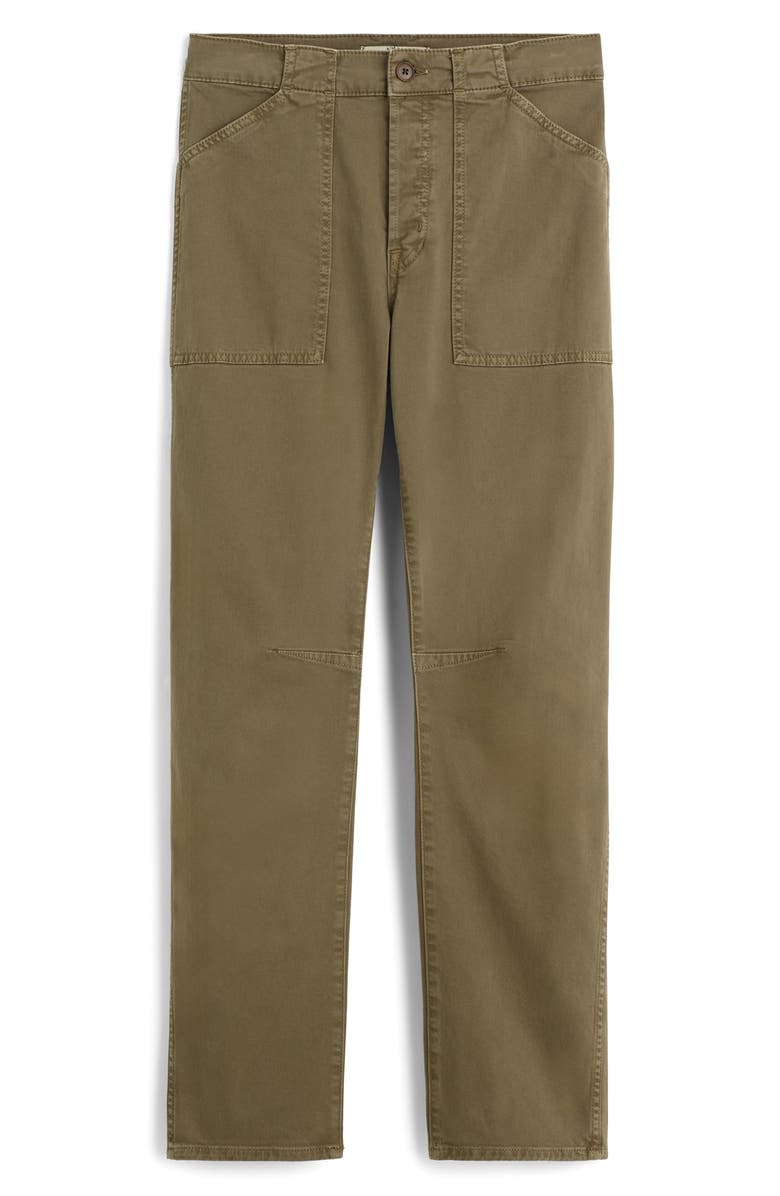 Madewell Darted Barrel Leg Pants, Alternate, color, Safari Khaki