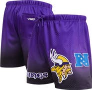 PRO STANDARD Men's Pro Standard Black/Purple Minnesota Vikings Ombre Mesh Shorts