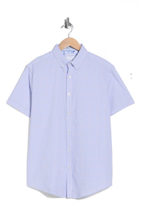 Check Print Button-Down Shirt