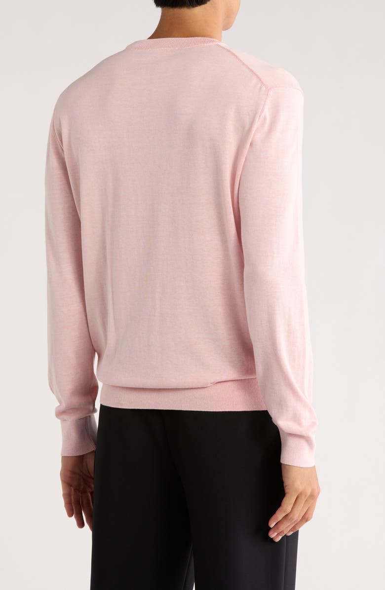 Bugatchi Mélange Cotton Sweater, Alternate, color, Salmon