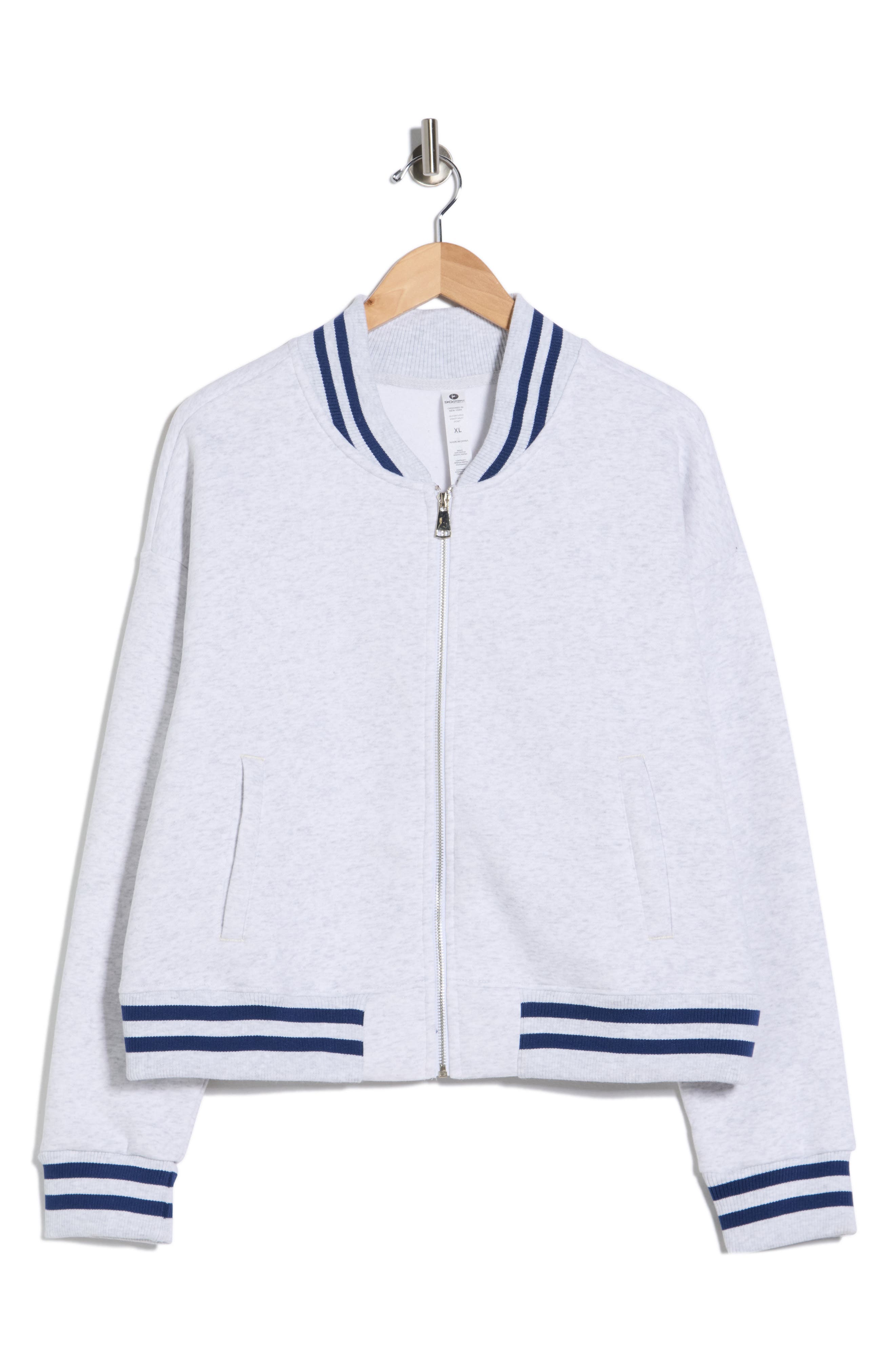 HEATHER LIGHT GREY/ NAVY