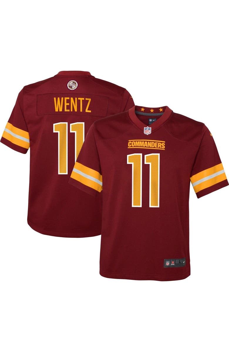 Nike Youth Nike Carson Wentz Burgundy Washington Commanders Game Jersey, Main, color, 