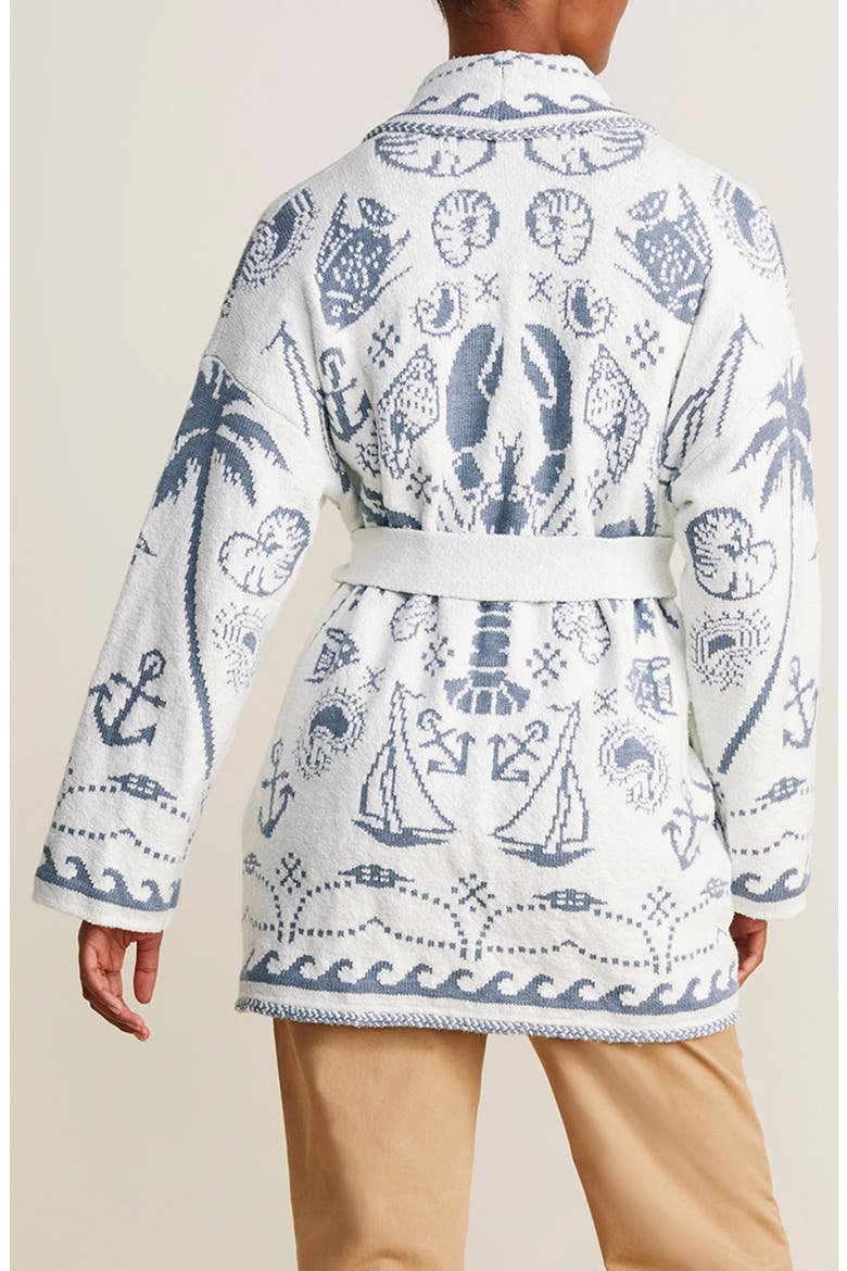 Intarsia Cotton Blend Cardigan, Alternate, color, MARSHMALLOW