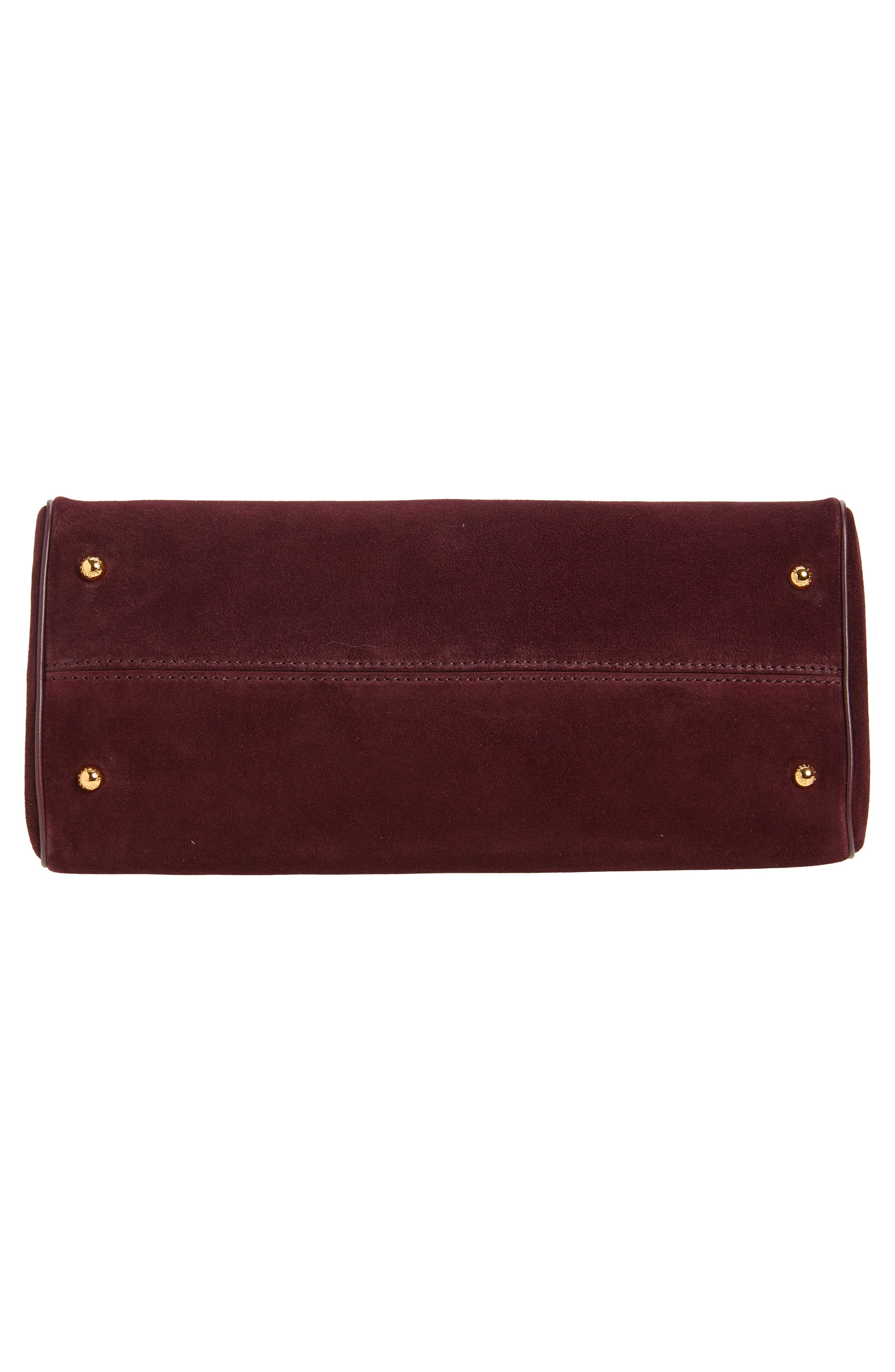 Medium My Sicily Split Calfskin Handbag, Alternate, color, 8B517 BORDEAUX/ BORDEAUX