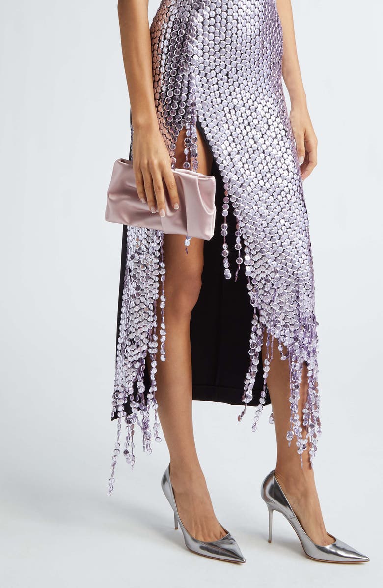 Jimmy Choo Bonny Satin Clutch, Alternate, color,