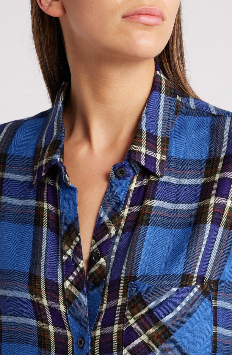 Rails Hunter Plaid Button-Up Shirt, Alternate, color, Sapphire Indigo