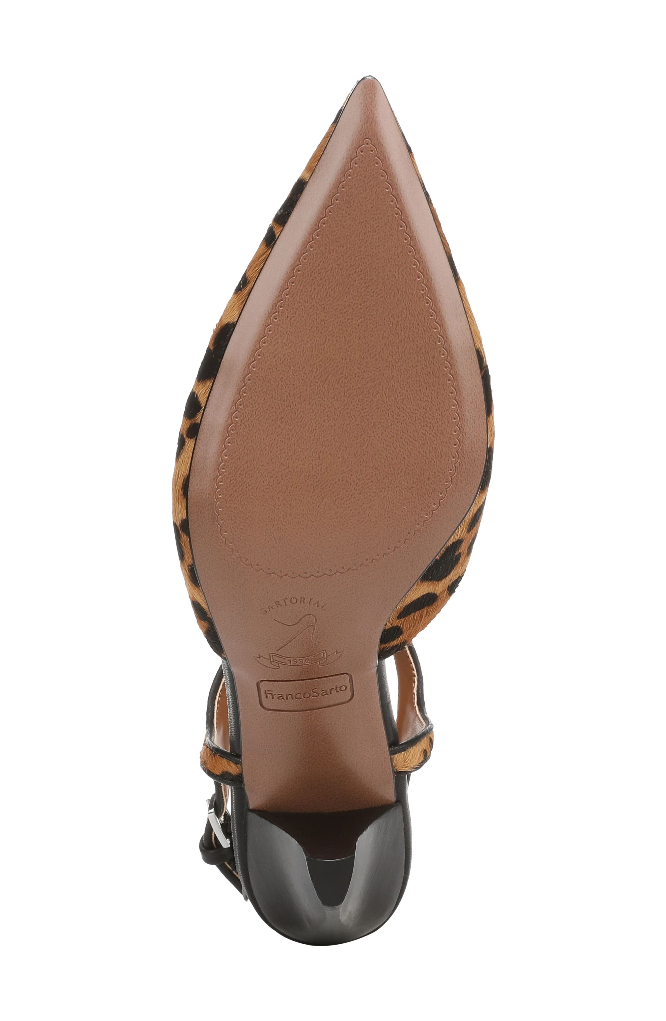 Franco Sarto Ovett Pointed Toe T-Strap Pump, Alternate, color, Camel Tan