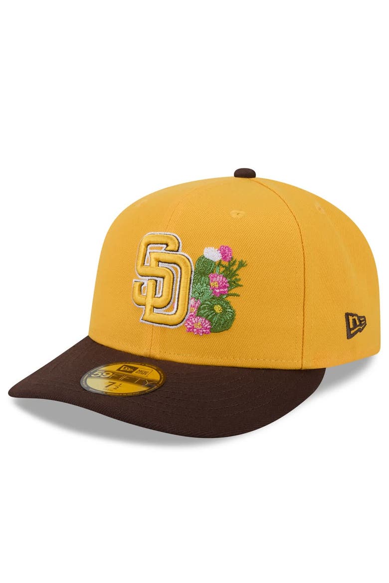 Men's New Era  Gold/Brown San Diego Padres 2026 Spring Training 59FIFTY Fitted Hat, Alternate, color, Gold