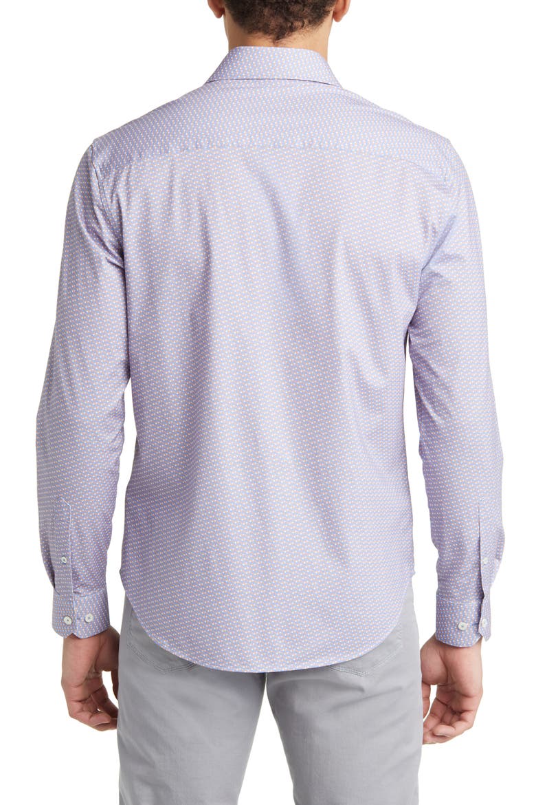 James OoohCotton® Chevron Stripe Button-Up Shirt, Alternate, color, AIR-BLUE