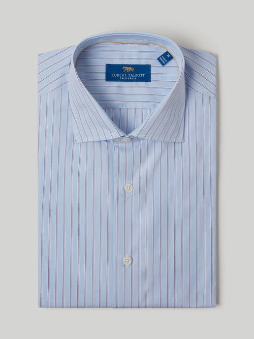 Robert Talbott Reynolds Multi Fine Stripe Dress Shirt in Blue Multi 