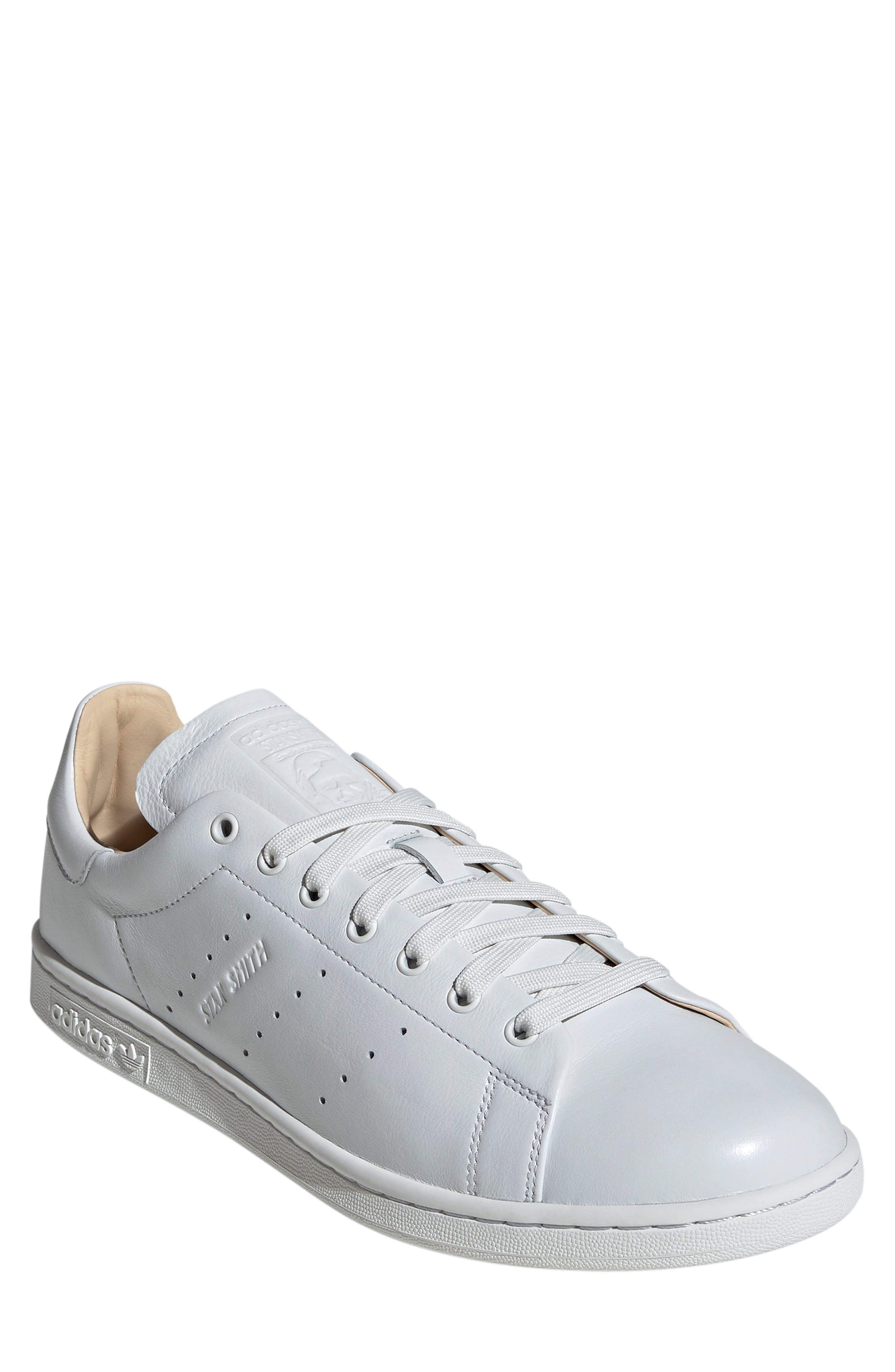 Stan Smith Lux Sneaker, Main, color, WHITE/ WHITE/ HALO BLUSH