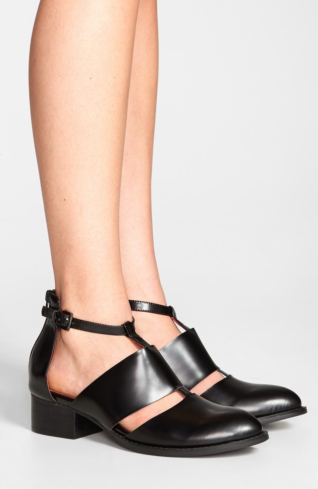'Carina' Bootie, Alternate, color, BLACK