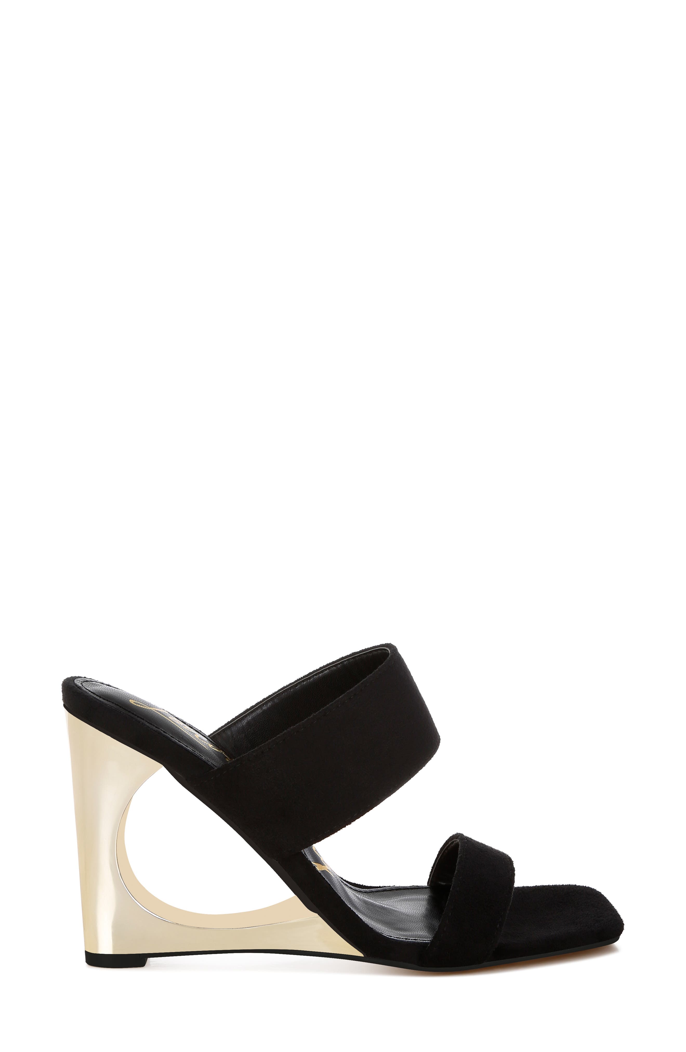 LONDON RAG Zimeski Wedge Sandal, Alternate, color, Black