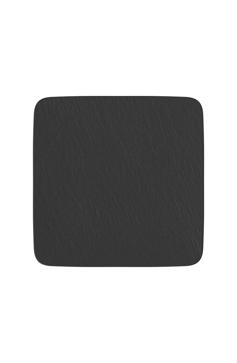 Villeroy & Boch Manufacture Rock Square Serving/Gourmet Plate, Main, color, Black