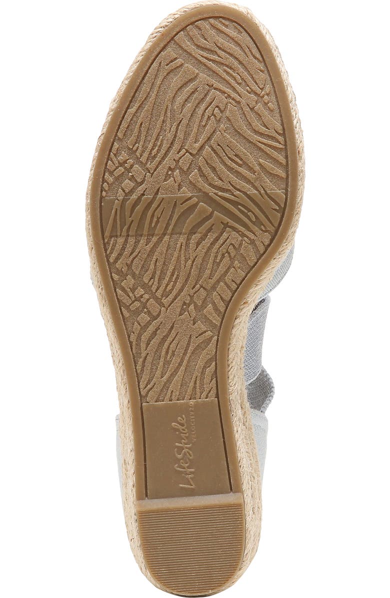 LifeStride Kascade Wedge Espadrille Sandal - Wide Width Available, Alternate, color, Blue