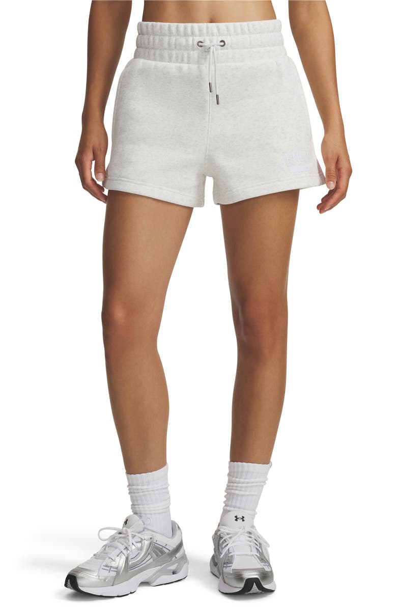 Under Armour Icon Cotton Blend Fleece Drawstring Shorts, Main, color,