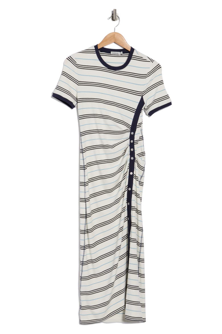 Shanna Stripe Midi Dress, Alternate, color, WHITE MULTI STRIPE