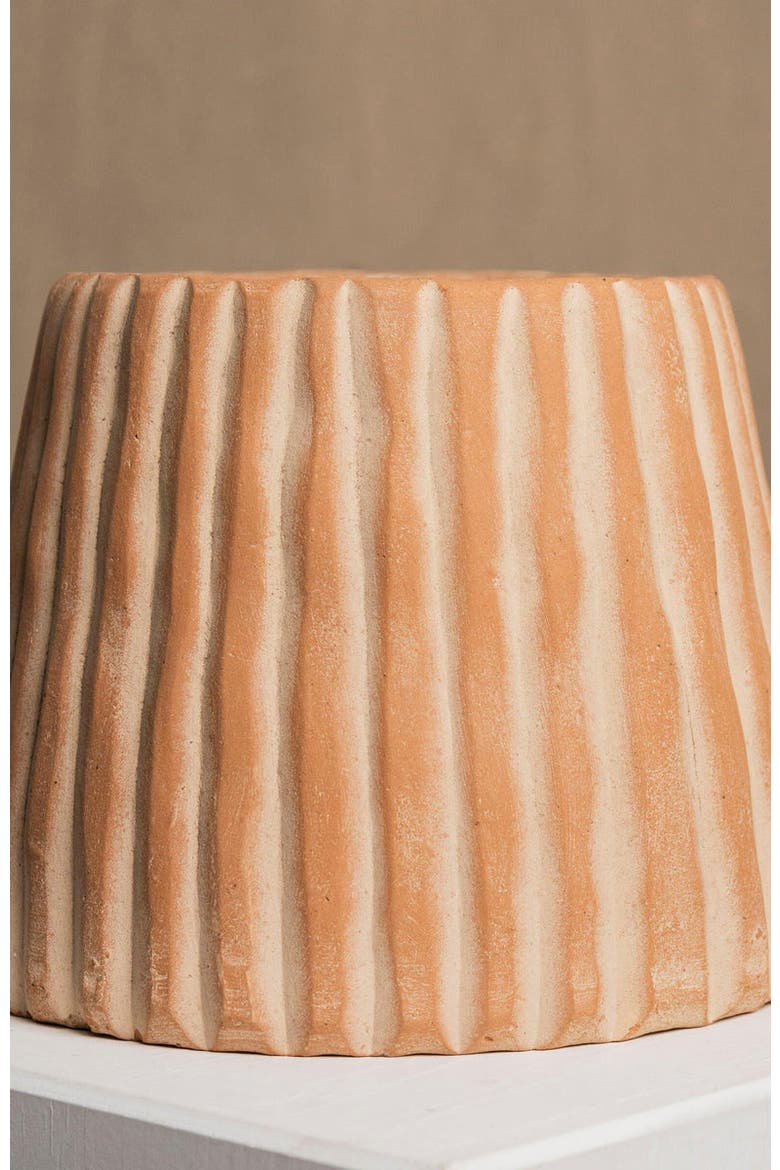 Elvira Terracotta Planter by Diego Olivero Studio, Alternate, color, Brown
